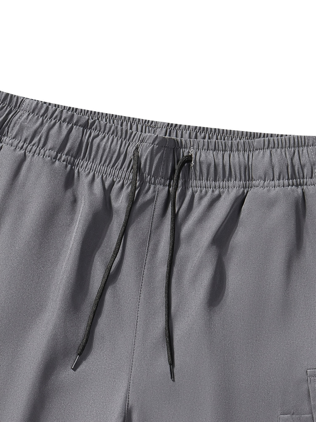 Men'S Functional Style Trendy Shorts, Summer Loose Straight-Pocket Drawstring Elastic Shorts, Fashionable Minimalist Versatile